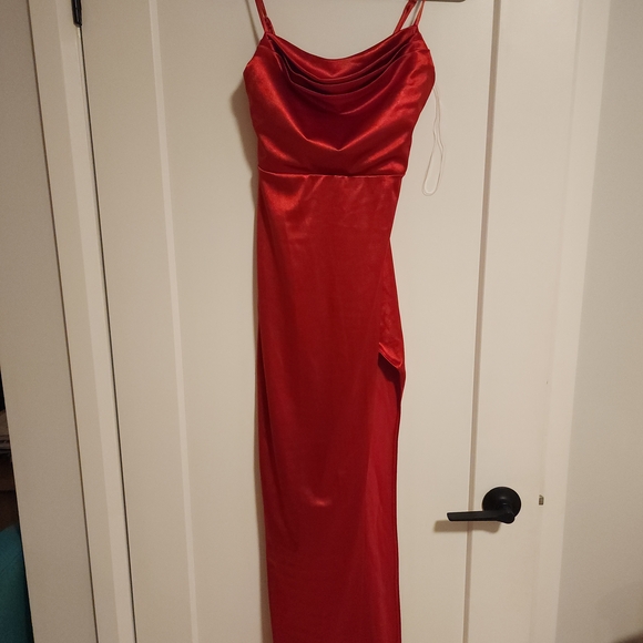 Striking Red Maxi Dress - Picture 4 of 4